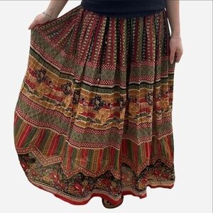Bohemian Multicolor Maxi Skirt